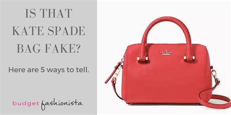 how to identify fake kate spade bag|kate spade authenticity check.